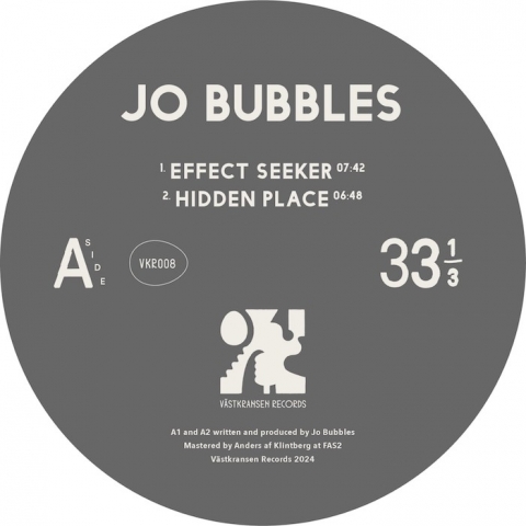 ( VKR 008 ) JO BUBBLES - Hidden Place EP ( 12" ) Västkransen Records